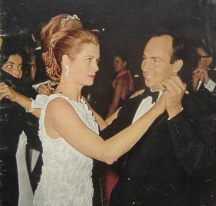 Karim Aga Khan dancing with Princess Grace of Monaco